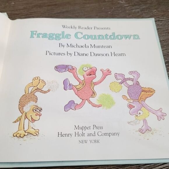 Vintage 80s 1985 Fraggle Countdown a Fraggle Rock Book Jim Henson's Muppets - Picture 6 of 8